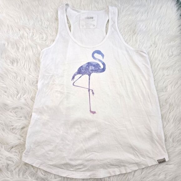 CARILOHA Bamboo Flamingo Athletic Tank Size Large - Picture 1 of 9
